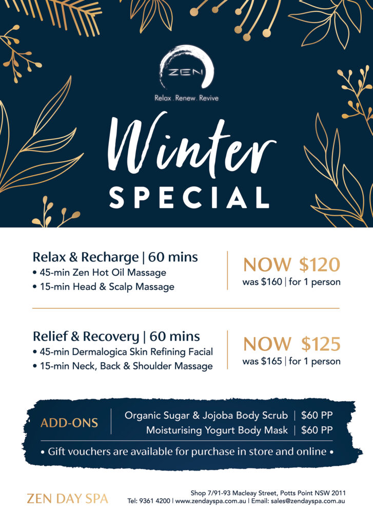Winter Spa Packages 2025 - Zen Day Spa