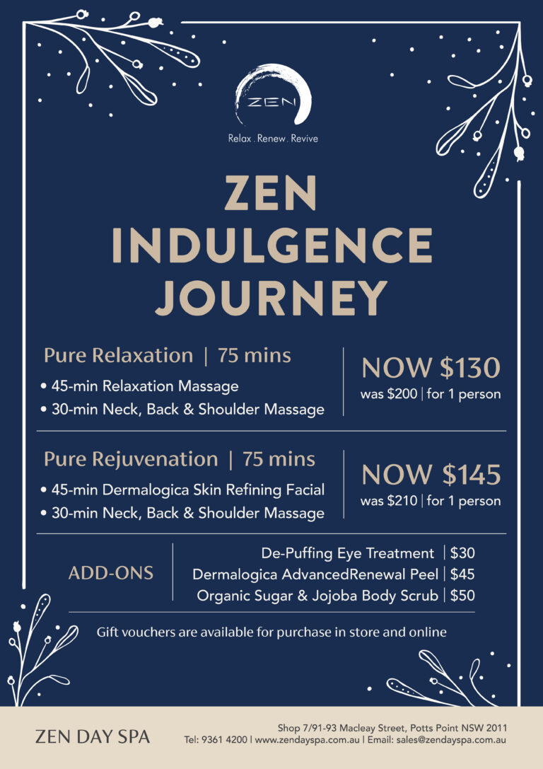 Winter Special Sydney – Massage & Facial Packages at Zen Day Spa – Copy at Zen Day Spa, Potts Point Sydney